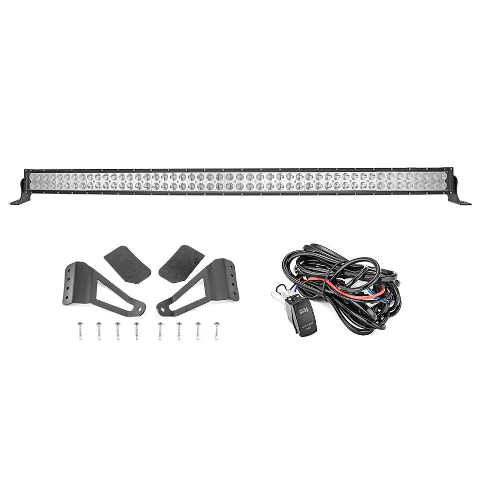 2007-2014 Silverado & Sierra 1500 2500HD 3500HD Roof 50" 288W Curved LED Light Bar Kit - Weisen