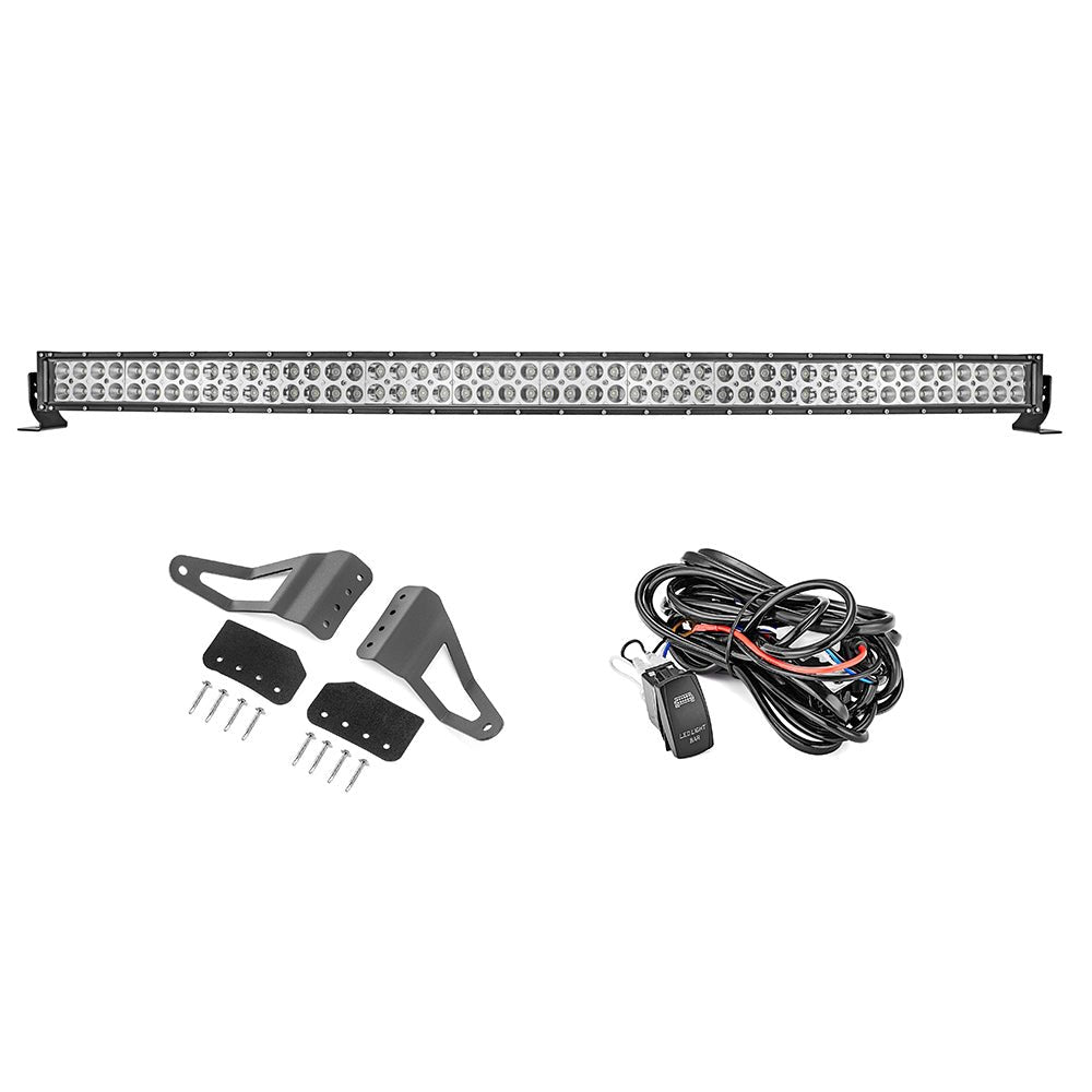 2007-2014 Silverado & Sierra 1500 2500HD 3500HD Roof 52" 300W Curved LED Light Bar Kit - Weisen