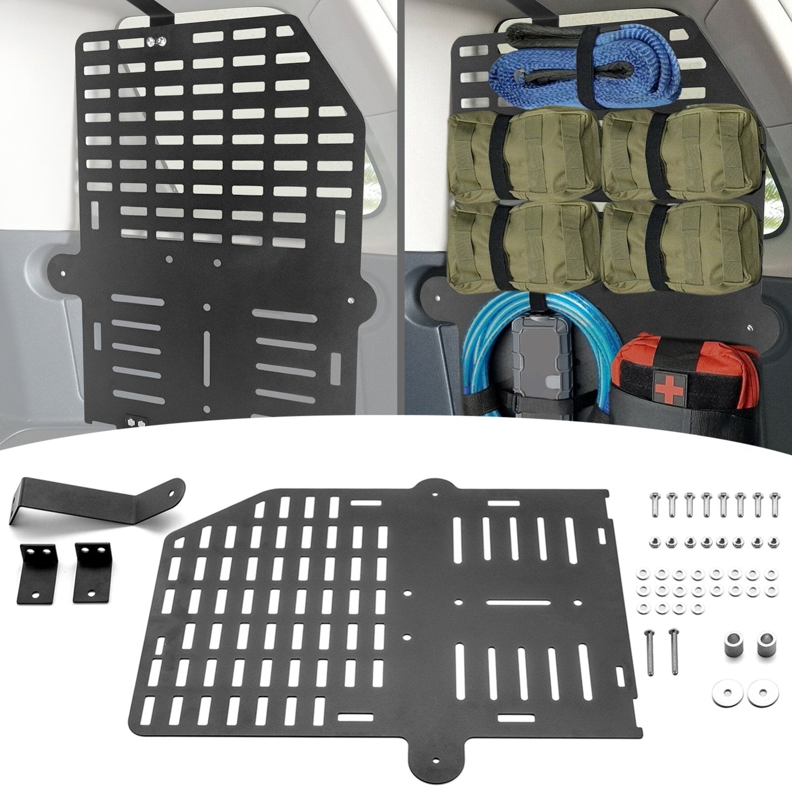 2007-2014 Toyota FJ Cruiser Driver Side Molle Panel Rack Storage Organizer - Weisen