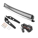 2007 - 2014 Toyota FJ Cruiser Roof 50" 288W Curved LED Light Bar Bracket Mount Kit - WeiSen - 70101036+70202010+70203004
