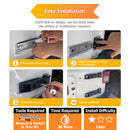 2007 - 2017 Jeep Wrangler JK Upgraded Heavy - Duty Steel Tailgate Hinges - WeiSen - 70303014