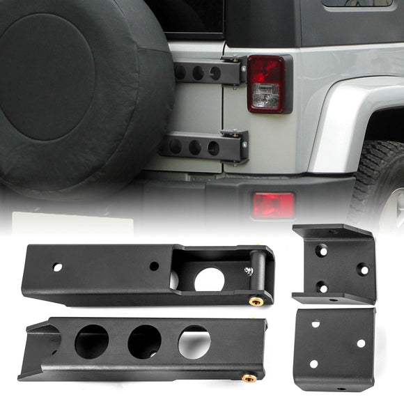 2007 - 2017 Jeep Wrangler JK Upgraded Heavy - Duty Steel Tailgate Hinges - WeiSen - 70303014