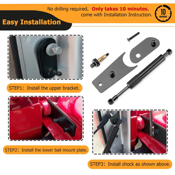 2007 - 2018 Chevrolet Silverado/Sierra Truck Tailgate Assist Shock Struts Damper Soft Open - WeiSen - 70303021