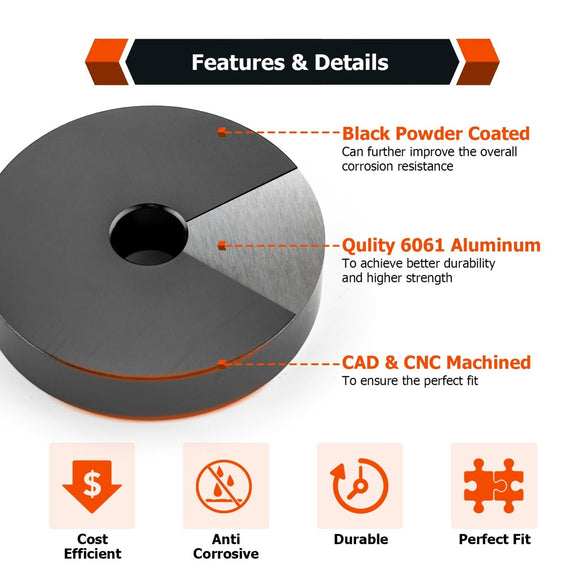 2007 - 2018 Dodge Ram 4th Gen 1500/ 2500/ 3500 1 - 2" Adjustable Front Seat Spacer Lift Kit - WeiSen - 70305012