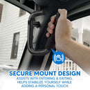 2007 - 2018 Jeep Wrangler JK Aluminum Gloss Black Front Grab Bar Handle Grip Kit - WeiSen - 70307004