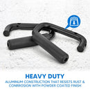 2007 - 2018 Jeep Wrangler JK Aluminum Gloss Black Front Grab Bar Handle Grip Kit - WeiSen - 70307004