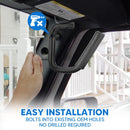 2007 - 2018 Jeep Wrangler JK Aluminum Gloss Black Front Grab Bar Handle Grip Kit - WeiSen - 70307004