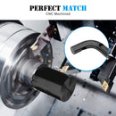 2007 - 2018 Jeep Wrangler JK Aluminum Gloss Black Front+Rear Grab Bar Handle Grip Set - WeiSen - 70307006