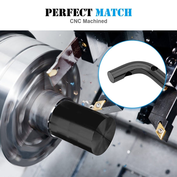 2007 - 2018 Jeep Wrangler JK Aluminum Gloss Black Front+Rear Grab Bar Handle Grip Set - WeiSen - 70307006