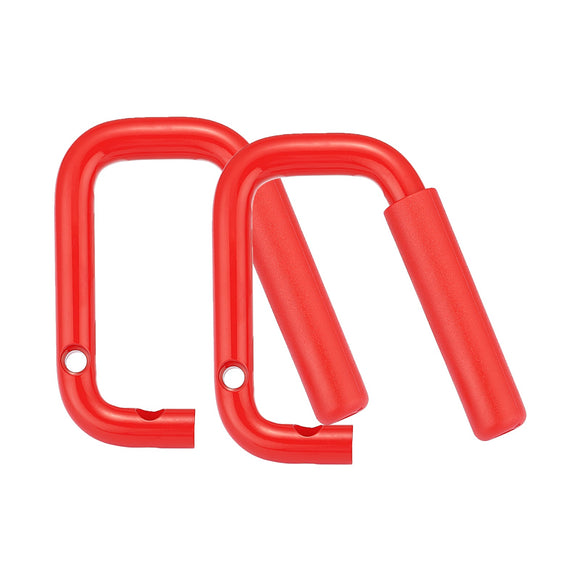 2007 - 2018 Jeep Wrangler JK Red Aluminum Front&Rear Grab Bar Handle Grip Kit - WeiSen - 70307003