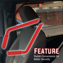 2007 - 2018 Jeep Wrangler JK Red Aluminum Front&Rear Grab Bar Handle Grip Kit - WeiSen - 70307003