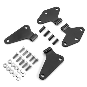 2007 - 2018 Jeep Wrangler JK Steel Body Door Hinge Set Mounts - WeiSen - 70303001
