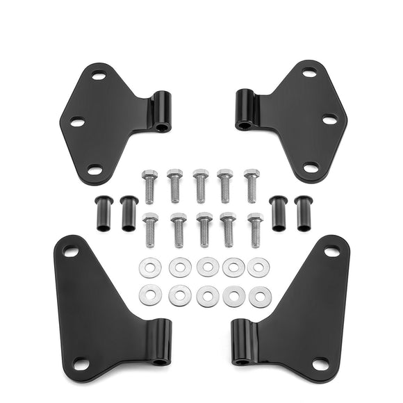 2007 - 2018 Jeep Wrangler JK Steel Body Door Hinge Set Mounts - WeiSen - 70303001