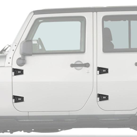 2007 - 2018 Jeep Wrangler JK Steel Door Hinge Mount Kit for Door Side - WeiSen - 70303002