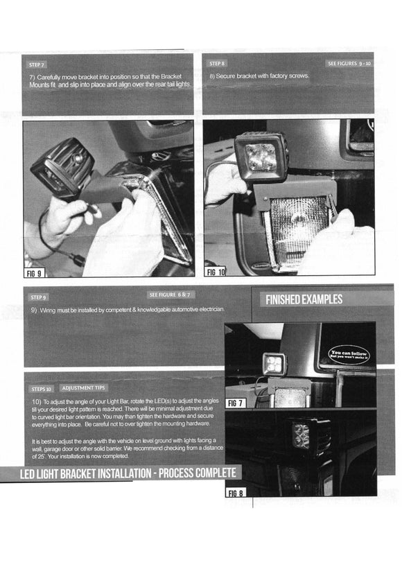 2007 - 2018 Jeep Wrangler JK Taillight Rear Brake Mount Bracket - WeiSen - ZT098