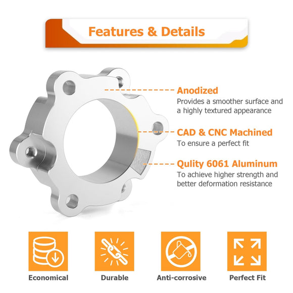 2007 - 2024 Chevy Silverado GMC Sierra 1500 Aluminum Front 2.5" Suspension Lift Kit - WeiSen - 70401034