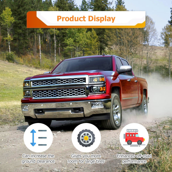 2007 - 2024 Chevy Silverado Suburban GMC Sierra 6061 Aluminum Front 3" Leveling Lift Kit - WeiSen - 70401035