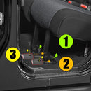 2007 - 2023 Jeep Wrangler JKU/JL Rear Seat Riser Spacer Blocks Lift Kit - WeiSen - 70305011