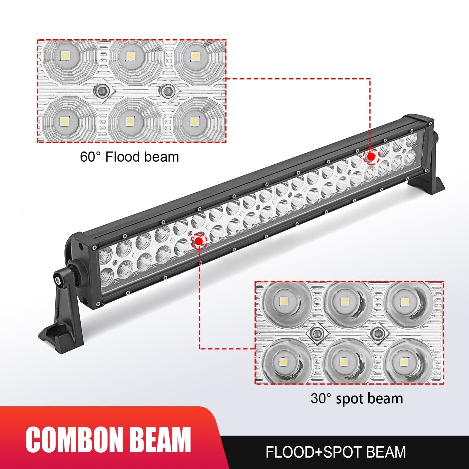 2008-2010 2nd Gen Ford F-250 F-350 F-450 Super Duty Front Bumper 22" LED Light Bar Kit - Weisen