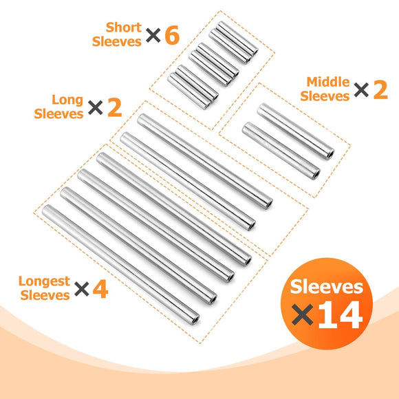 2008 - 2014 Polaris RZR 800/ S 800/ 4 800 HDPE Suspension A - Arm Bushings Kit - WeiSen - 80405002