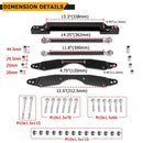 2008 - 2014 Polaris RZR 800 Solid Steel 1.5" - 3.0" Adjustable UTV Lift Kit - WeiSen - 80401053