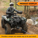 2009 - 2014 Yahmaha Grizzly 550 700 ATV Heavy Duty Steel Winch Mounting Bracket - WeiSen - 80106029