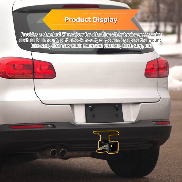 2009 - 2017 Volkswagen 1st Gen Tiguan Heavy - Duty Steel Rear Trailer Hitch 2" Receiver - WeiSen - 70108010
