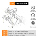 2009 - 2018 Dodge Ram 1500 Heavy Duty Solid Steel Front Bumper Tow Hooks - WeiSen - 70304020