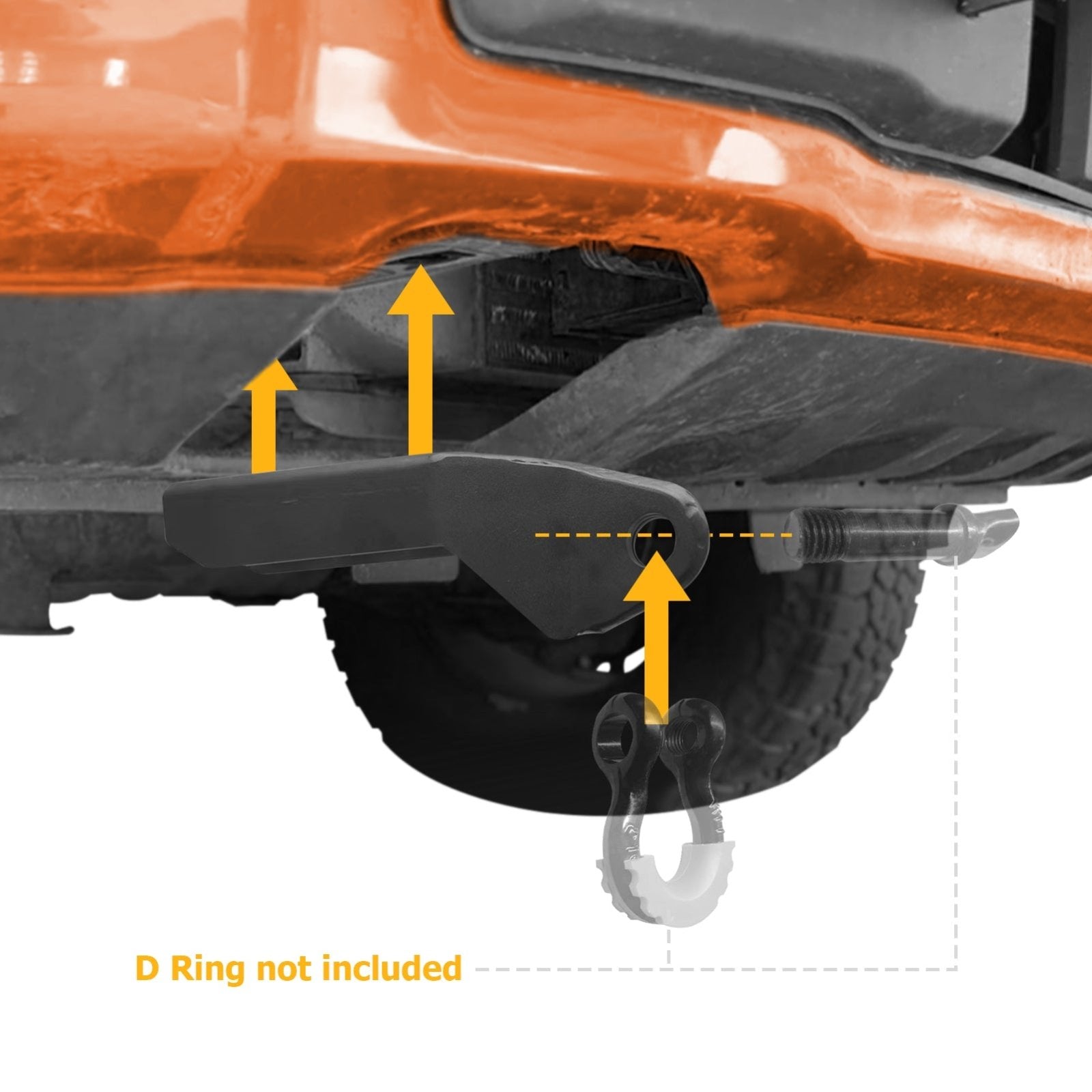 2009-2020 Ford F-150 2WD/4WD Bolt-On Heavy Duty Steel Tow Hook Shackle Mount - Weisen