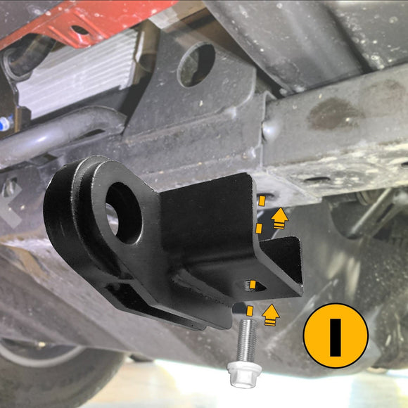 2009 - 2023 Toyota Tacoma Front Tow Hook hackle Mounting Bracket - WeiSen - 70304011