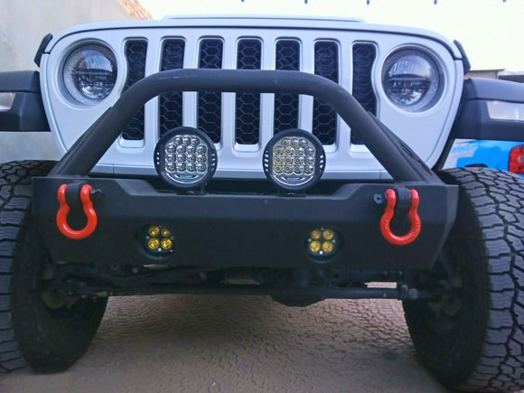 2010 - 2018 Jeep Wrangler JK 4WD LED Cube Fog Light Pods Bumper Bracket - WeiSen - ZT159