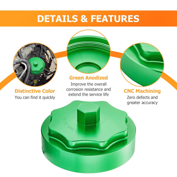 2010 - 2019 Dodge Ram 6.7L 2500 3500 4500 5500 Fuel Filter Canister Housing Cover Cap - WeiSen - 70504002