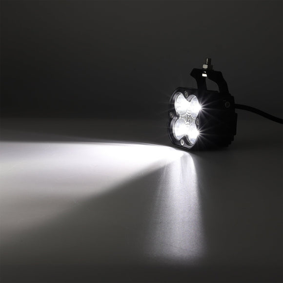 2010 - 2024 Toyota 4Runner Hood Side Pillar 40W LED Light Pods Brackets Wiring Harness Kit - WeiSen - ZT080 - A+70201006+WI001