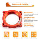 2011 - 2018 Ford F - 150 & 2011+ Ford Mustang with 5.0L V8 Gas Engines Throttle Body Spacer Kit - WeiSen - 70508007