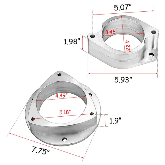 2012 - 2017 Subaru XV/ Crosstrek/ Forester/ WRX STi Front & Rear 3" Full Suspension Lift Kit - WeiSen - 70401015