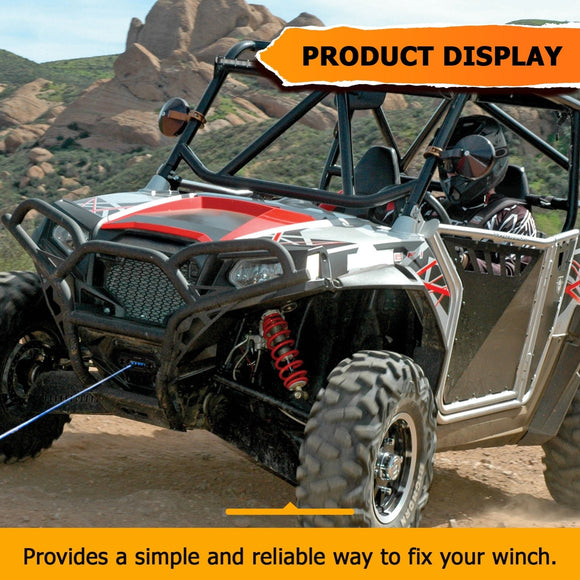 2008 - 2014 Polaris RZR 800 UTV Heavy Duty Steel Winch Mounting Bracket - WeiSen - 80106030