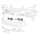 2013 - 2018 Dodge Ram 1500 Front Right & Left Tow Hook Bezel Set #OEM 68196982AA - WeiSen - 70304012