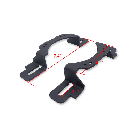 2013 - 2018 Jeep Wrangler & 2018 - 2024 Wrangler JL Bumper 4" LED Fog Light Pod Bracket - WeiSen - ZT155