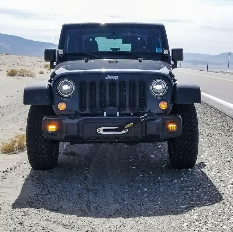 2013-2018 Jeep Wrangler & 2018-2023 Wrangler JL Bumper 4" LED Fog Light Pod Bracket - Weisen