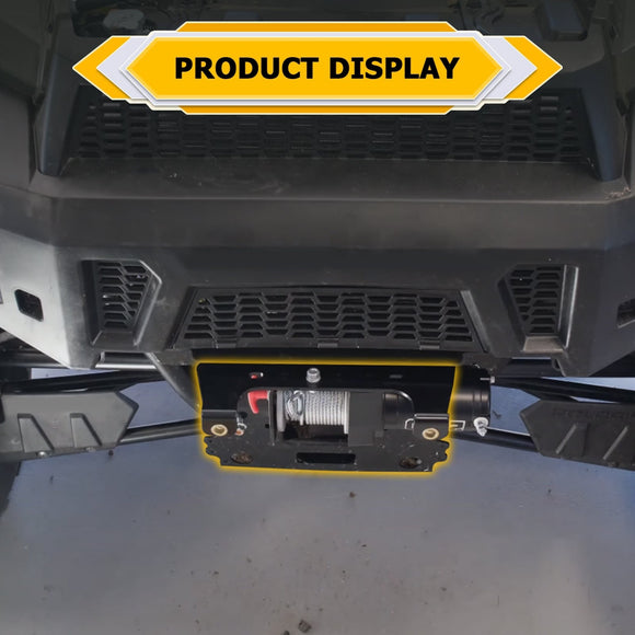 2013 - 2019 Polaris Range 570/900/100 Full Size Steel Winch Mounting Bracket (Not fit Round Tube Frame Ranger 570) - WeiSen - 80106012