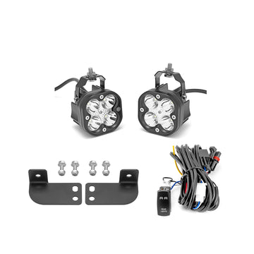 2013 - 2023 Polaris Ranger XP 1000 w/ Pulse BusBar Rear Pillar LED Light Pods Mounting Wiring Kit - WeiSen - 80104002+70201006+80206009