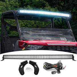 2013 - 2024 Polaris Ranger XP900/XP1000 Roof 50" LED Light Bar & Bracket Kit - WeiSen - ZT177+LED010+WI001 - A