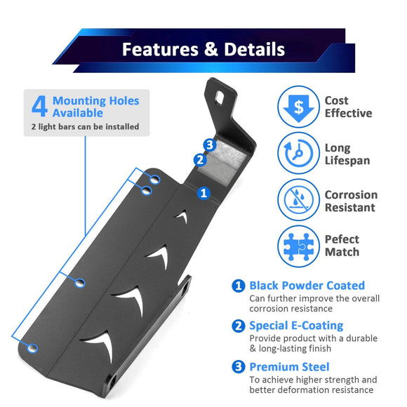 2014 - 2021 Toyota Tundra Upper Grille 42" Curved LED Light Bar Kit - WeiSen - 70103002+70202009