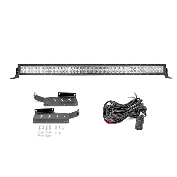 2014 - 2021 Toyota Tundra Upper Grille 42" Curved LED Light Bar Kit - WeiSen - 70103002+70202009