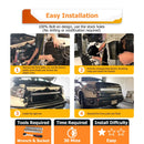 2014 - 2021 Toyota Tundra Upper Grille Dual 42" Curved LED Light Bar Kit - WeiSen - 70103002+70202008*2+70203006