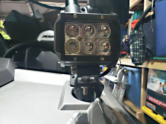 2014 - 2020 Polaris RZR XP 1000 900 A - Pillar LED Light Pod Mount Bracket Wire - WeiSen - ZT001+LED003+WI005 - A