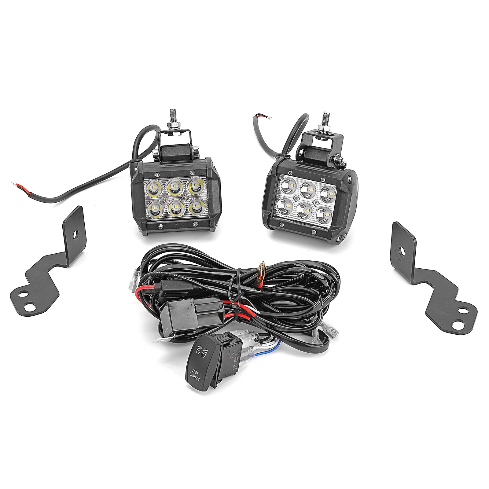 2014-2022 Polaris RZR 800 900 XP 1000 A-Pillar LED Light Pod Mount Bracket Wire - Weisen