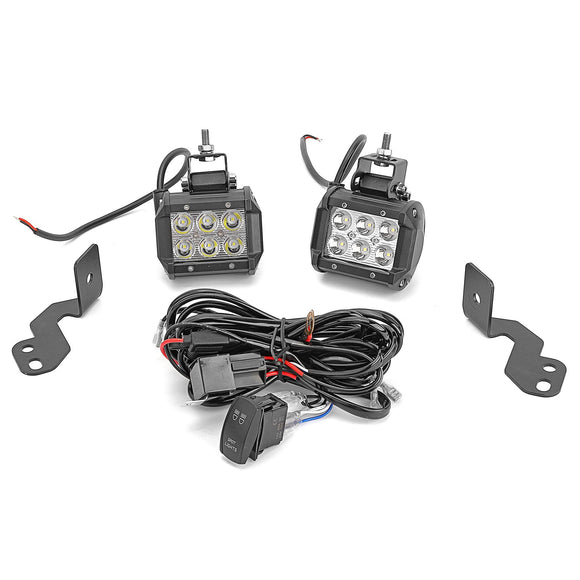 2014 - 2020 Polaris RZR XP 1000 900 A - Pillar LED Light Pod Mount Bracket Wire - WeiSen - ZT001+LED003+WI005 - A