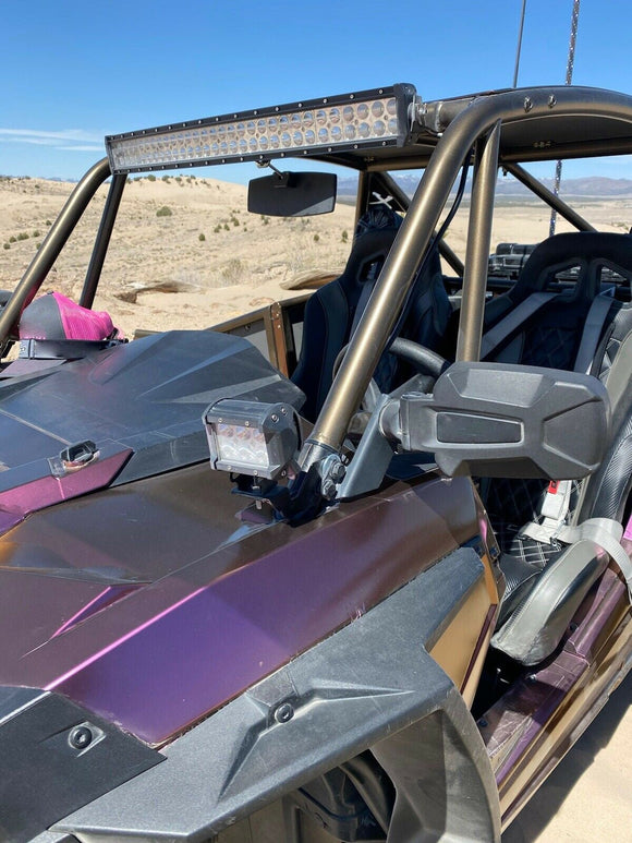 2014 - 2023 Polaris RZR XP1000 900 800 A Pillar Light Pod Mount Bracket - WeiSen - ZT001