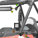 2014 - 2020 RZR 900 XP1000 Roof 32" Curved LED Light Bar + Light Pod + Bracket Wire Kit - WeiSen - ZT007 - A+ZT001+LED003+LED008+WI004